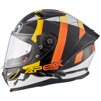 APEX Hjelm FI100 Bee Glanset Sort Junior YM 53-54 cm – bilde 1