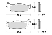 SBS Brakepads Sintered Bak – bilde 2