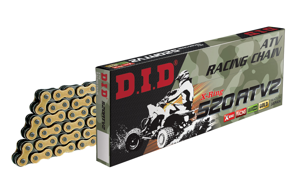 D.I.D 520ATV2 G&B ATV-kjede med kjedelås (FJ)