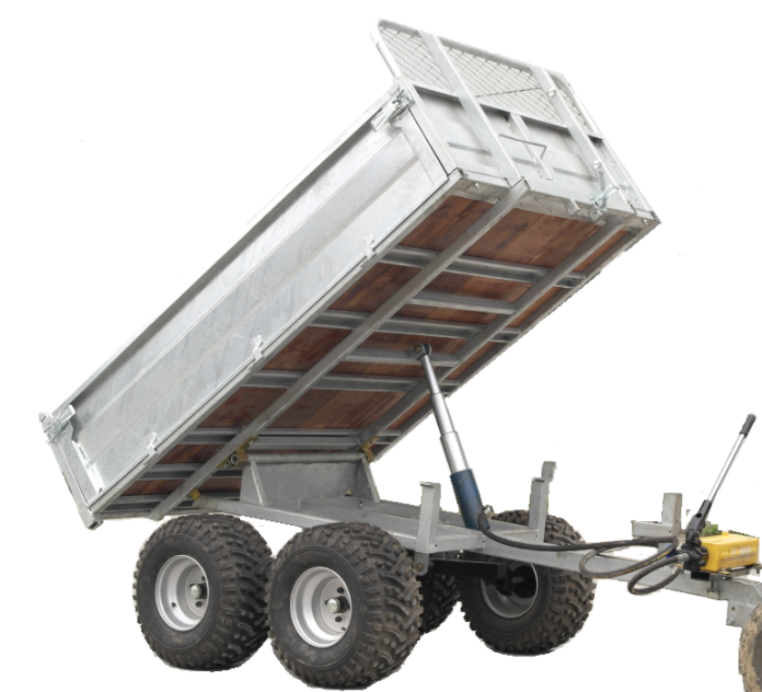 Bronco Tip Trailer with manual handpump max 1600kg
