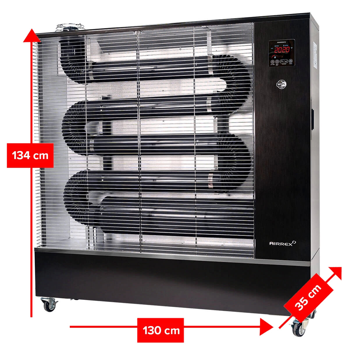 Airrex AH-800i infrarød dieselvarmer 22kW - Varmer opptil 2000m3