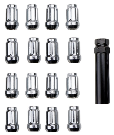 ITP Lug nut set 12 x 1.25mm 60° taper chrome incl. socket 20pcs
