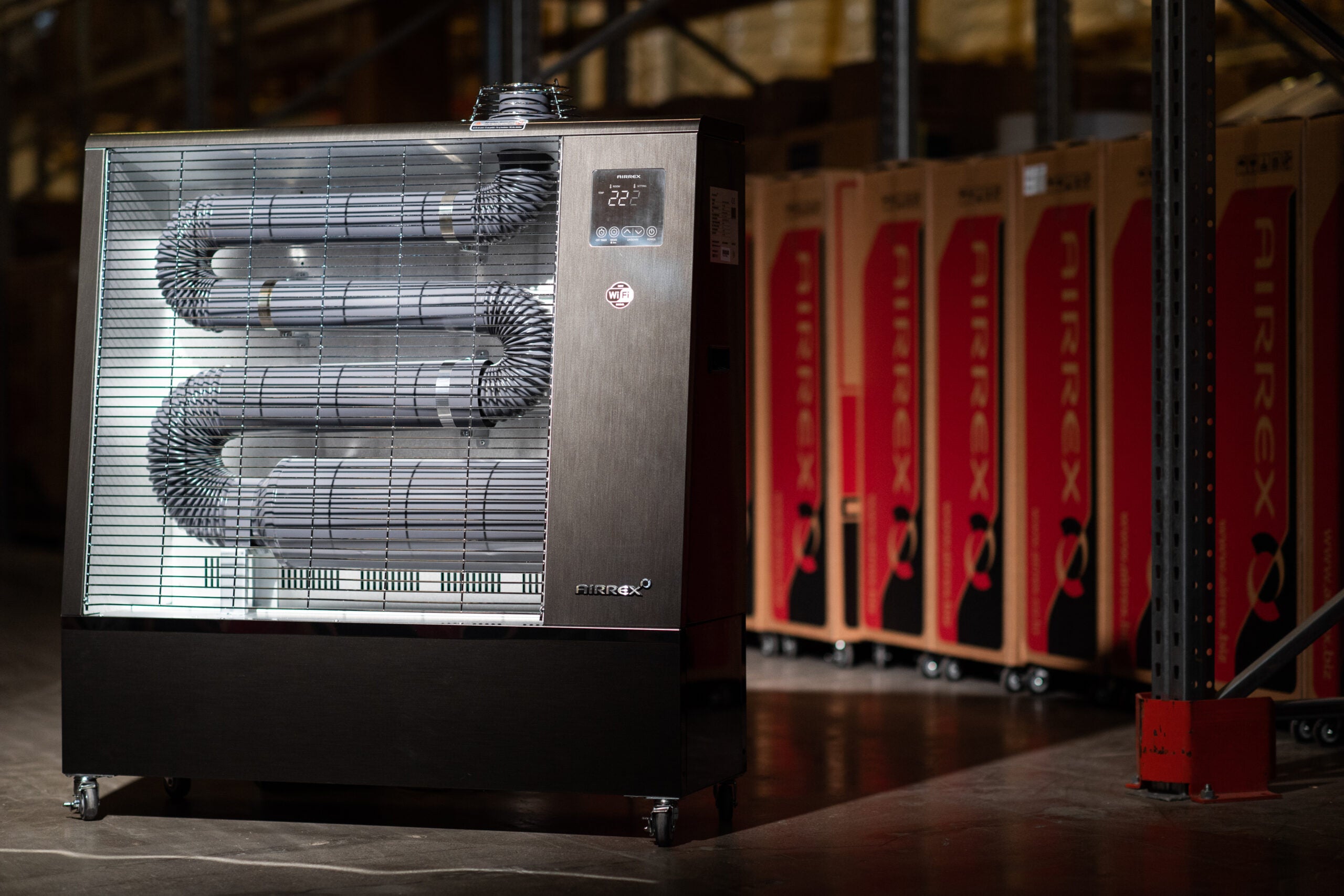 Airrex AH-200i infrarød dieselvarmer 13kW - Varmer opptil 900m3