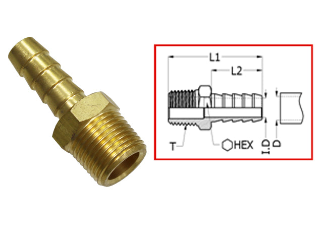 Sea-X connector Universal 1/4 NPT x 1/4