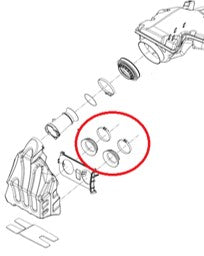 Sno-X Air intake adapter Ski-Doo Etec 600/800