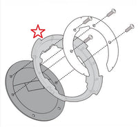 Givi Specific metal Flens for Feste the TankLock Tank Veske – bilde 2