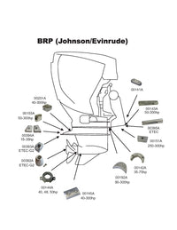 Perf Anods Perf metals anode Bak Gearcase Johnson/Evinrude 155-300HP – bilde 3