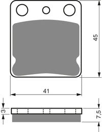 Goldfren Brake Pads 144 Ceramic Karbon AD – bilde 1