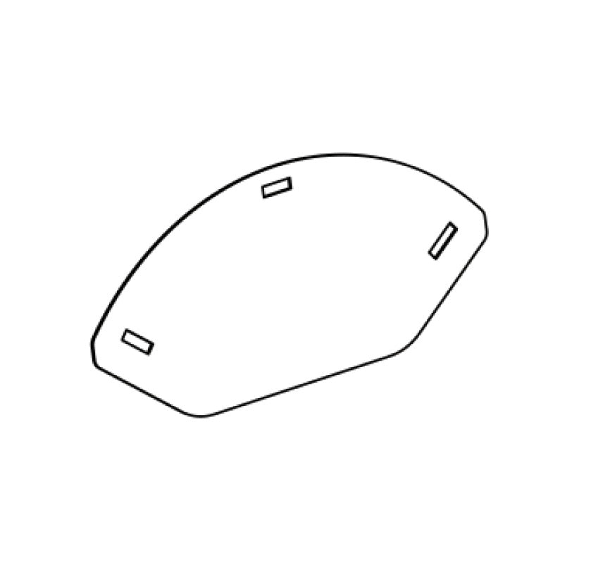 Rival Gavlplate for snøplogblad 75-12750 / 75-12751 (stk)