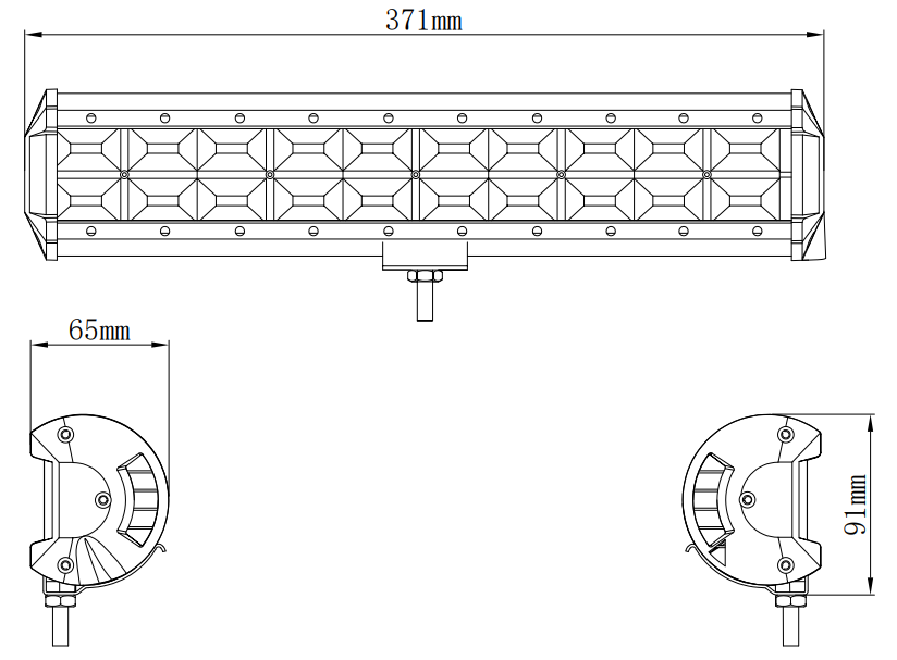 Kinwons Led Bar 10-30V 240W Flood