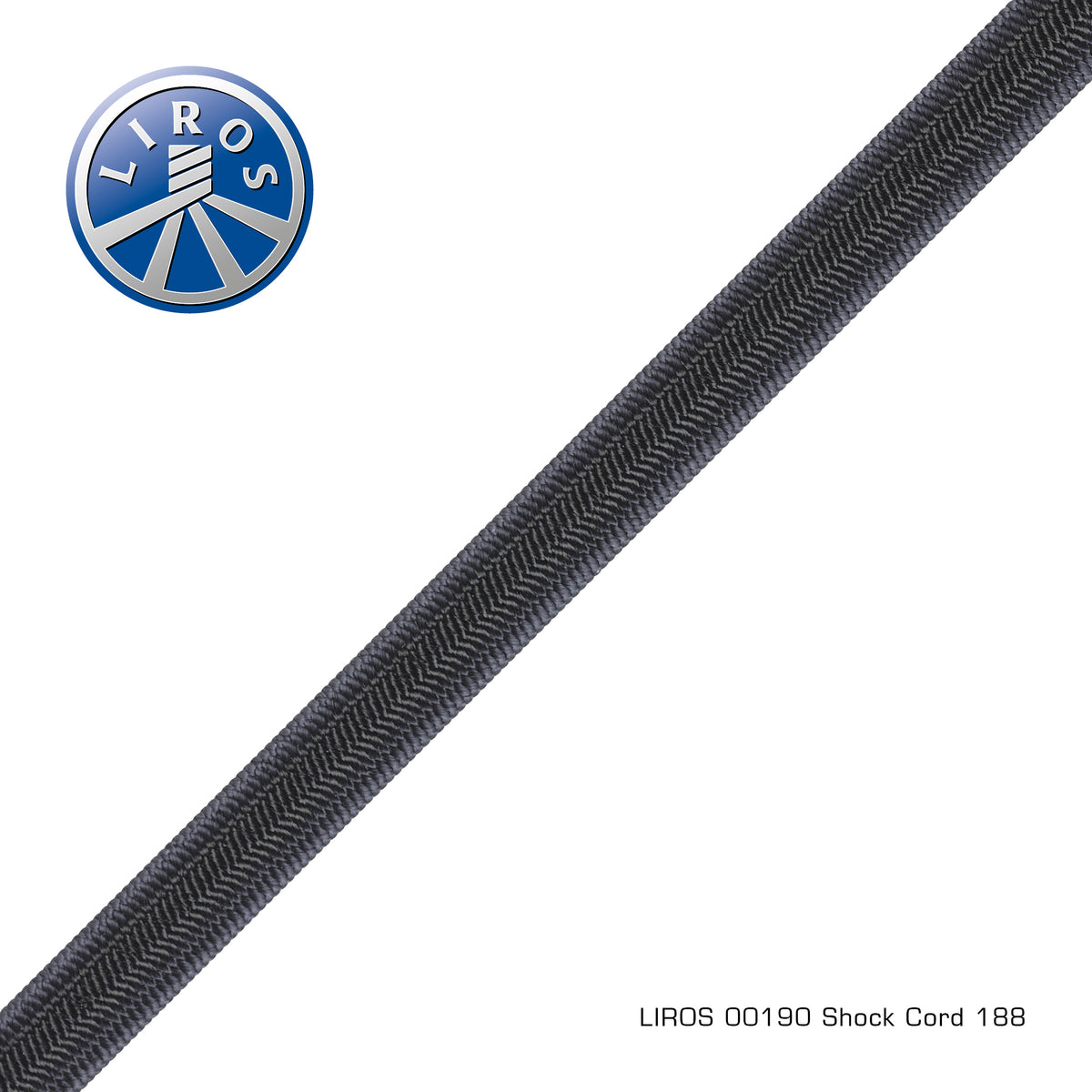 Liros Demper cord Svart 4mm x 100m