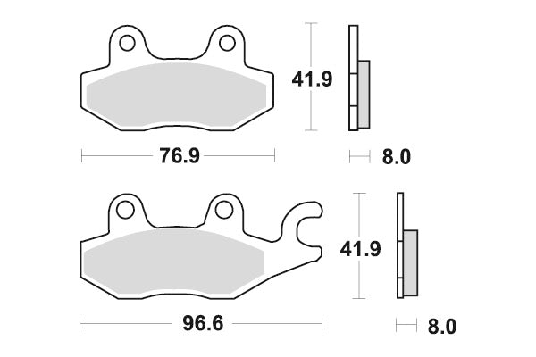 SBS Brakepads Racing Sintered