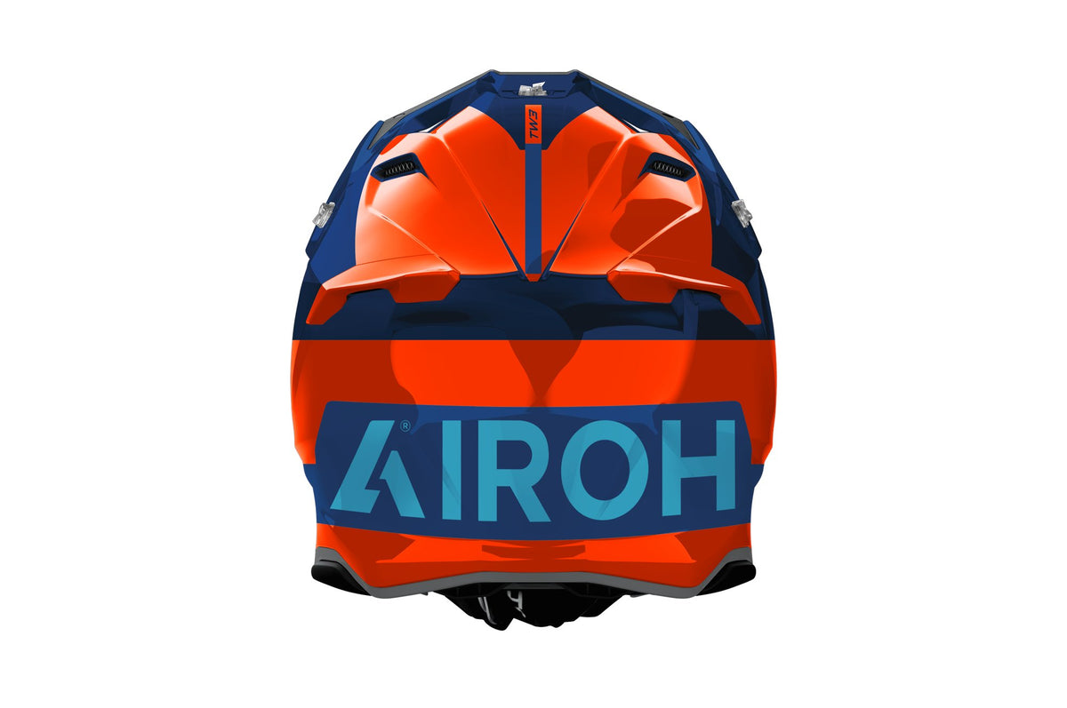 Airoh Hjelm Twist 3 Fancy Oransje/Blå gloss