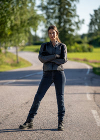 Halvarssons Tekstiljakke Arvika Dame Svart/Grå 38 – bilde 6