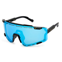 AMOQ Align Performance Sunglasses Svart Splash - Ice Blå Speil – bilde 1