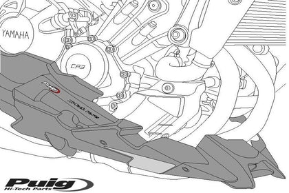 Puig Motor Spoiler Yamaha Mt-09 21' C/Matt Svart