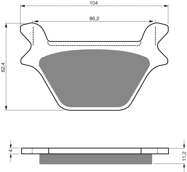 Goldfren Brake Pads 056 Ceramic Karbon AD Harley 1340 90-99