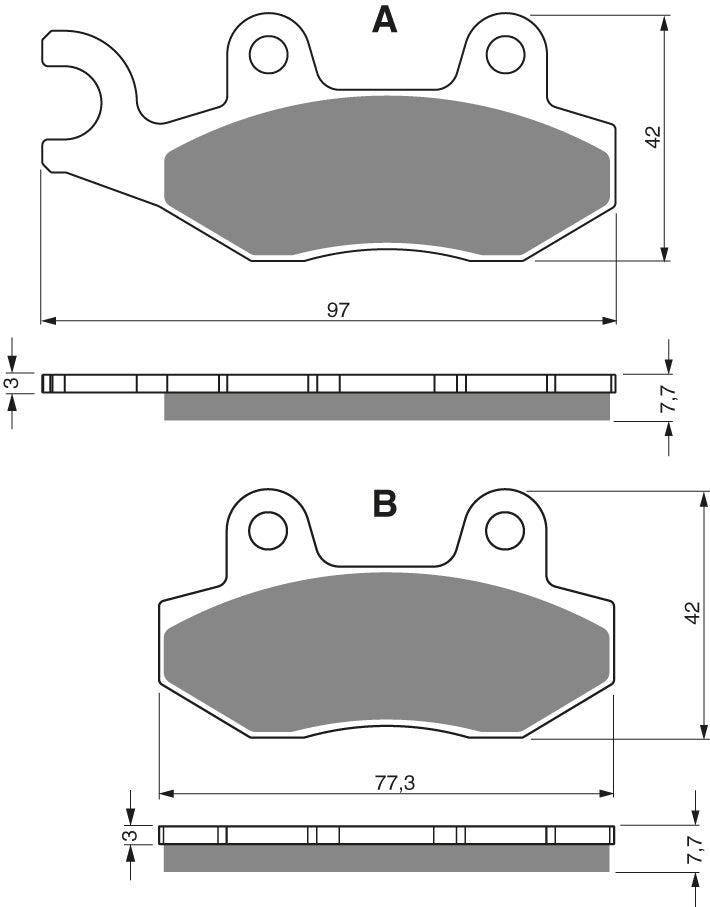 Goldfren Brake Pads 002 Ceramic Karbon S3