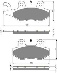 Goldfren Brake Pads 002 Ceramic Karbon S3 – bilde 1