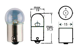 Forte Polttimo 12v 10w Ba 15s