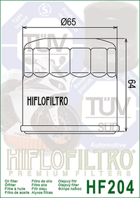 HiFlo Olje Filter HF204C Chromed – bilde 2