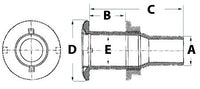 Osculati Nylon seacock Svart 3/4" – bilde 1