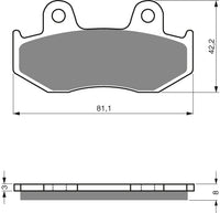 Goldfren Brake Pads 102 Ceramic Karbon AD – bilde 1