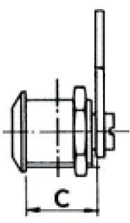 Osculati cylinder Lås 20 mm – bilde 2