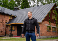 Lindstrands Tekstilhoodie Oselbo Svart – bilde 5