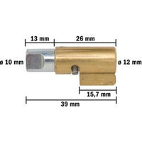 Tec-X Steering Lås Suzuki-type Universal – bilde 2