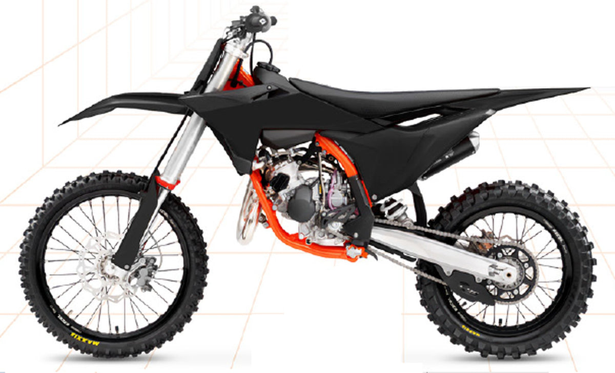 UFO Plastic Sett 5-parts KTM SX85 25-.. Svart 001