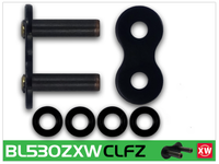 RK Japan RK BL530 ZXW rivet link Svart Scale – bilde 1