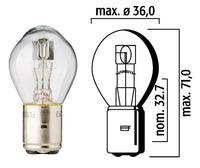 Flösser Lyspære 12V 45/40W BA20d – bilde 1