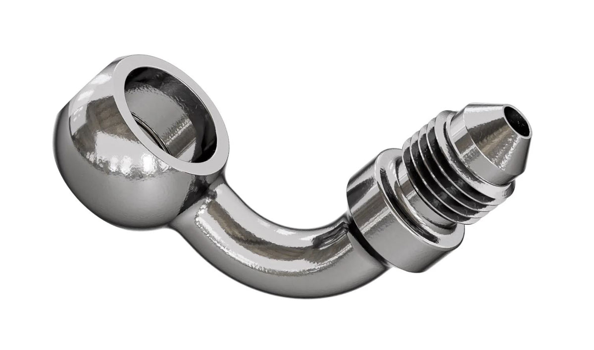 Goodridge Banjoadapter 90° rustfritt stål (11,1 mm)