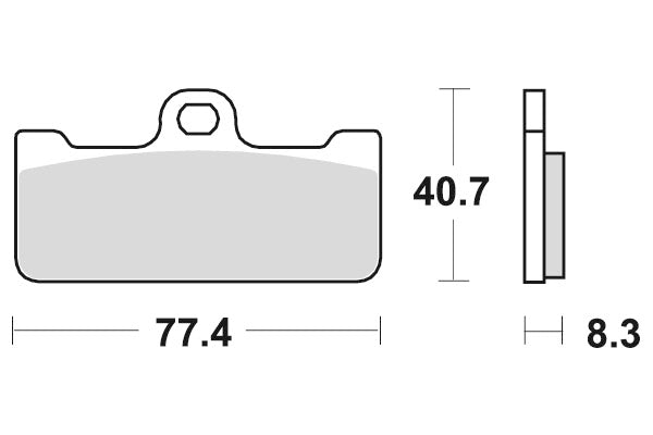 SBS Brakepads Racing Sintered