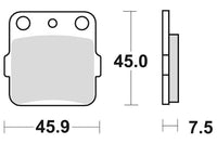 SBS Brakepads Karbon Silver – bilde 1