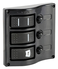 Osculati 3-switch panel graphite – bilde 1