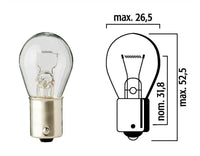 Flösser Lyspære P21W 12V 21W BA15s – bilde 1