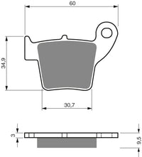Goldfren Brake Pads 176 Ceramic Karbon K1 – bilde 1
