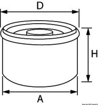 Osculati Yamaha Olje Filter N26-13440-00 – bilde 2