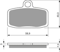 Goldfren Brake Pads 307 Ceramic Karbon AD – bilde 1