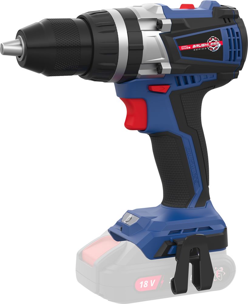 Güde 18V Proff-startpakke - Slagboremaskin + Muttertrekker + batteri