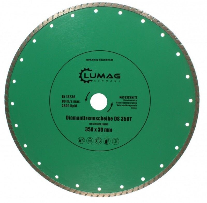 Lumag Diamantskive 350mm Turbo