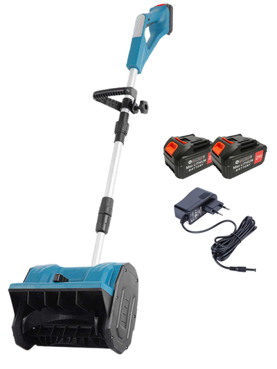 Elektrisk snøskuffe 20V - Inkludert 2stk batterier og lader
