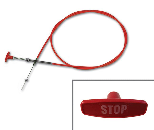 T-handle utility cable with end fitting 18ft