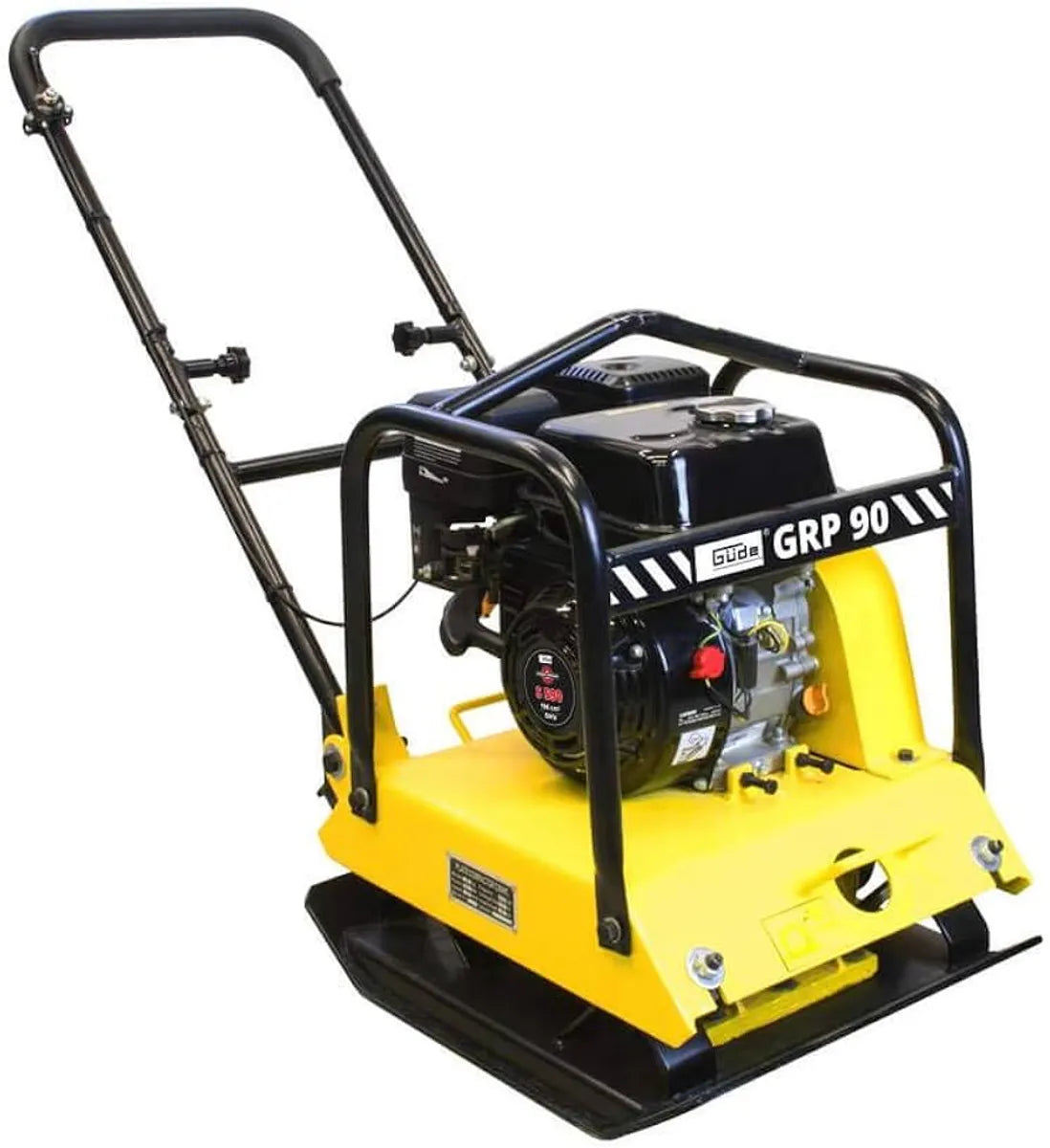 Güde GRP 90kg Proff Platevibrator / Hoppetusse - Blekk. Gummimatte