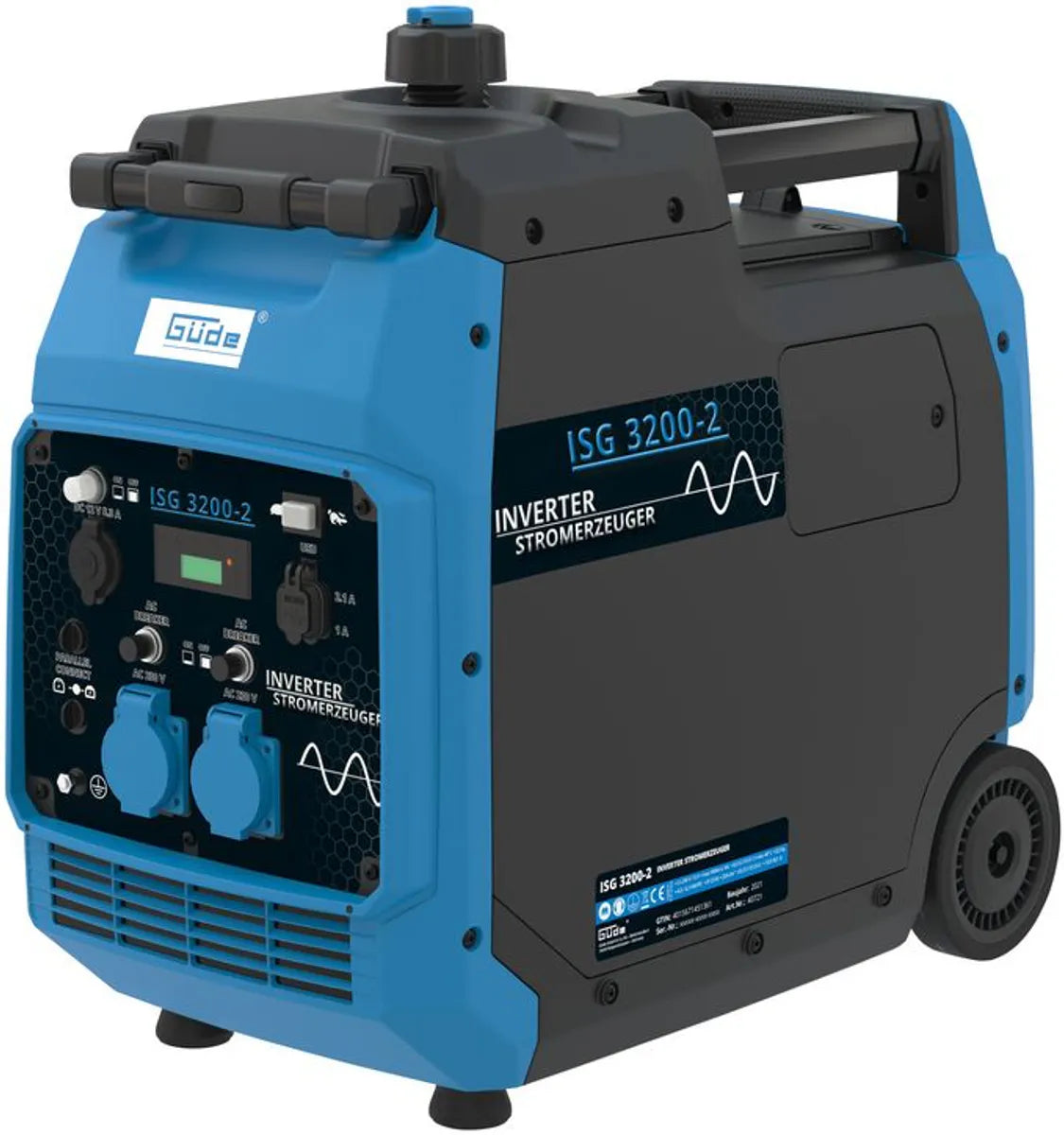 Güde Tyskland 3500w Inverter Strømaggregat - Finelektro 