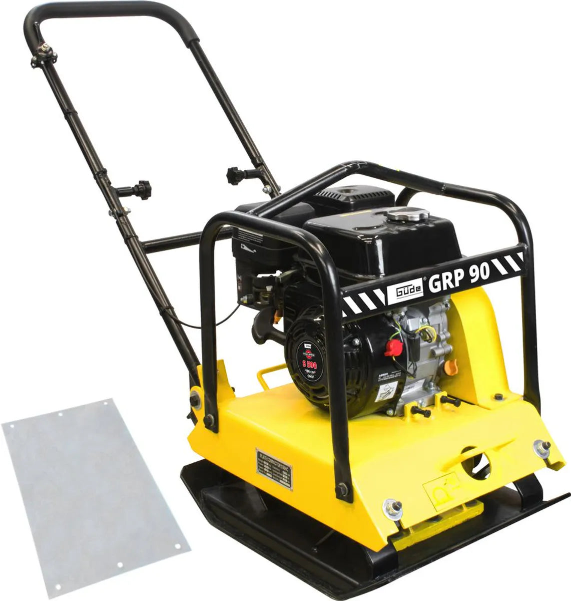 Güde GRP 90kg Proff Platevibrator / Hoppetusse - Blekk. Gummimatte