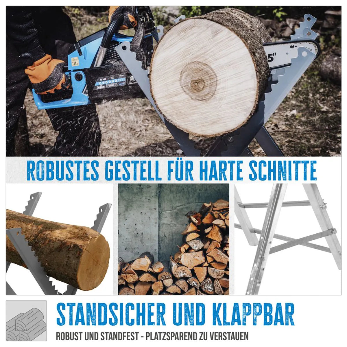 Güde Tyskland - Profesjonell Sagbukk - HeavyDuty Modell