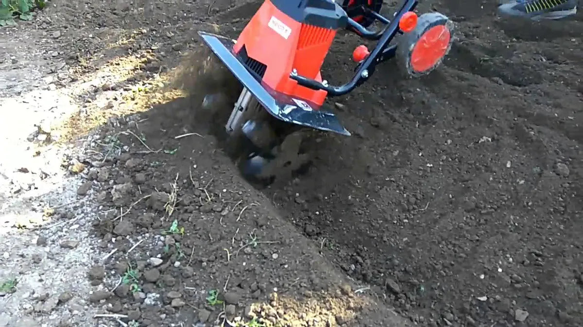 GÜDE Jordfres 40cm - Elektrisk Tohånds Jordhakke
